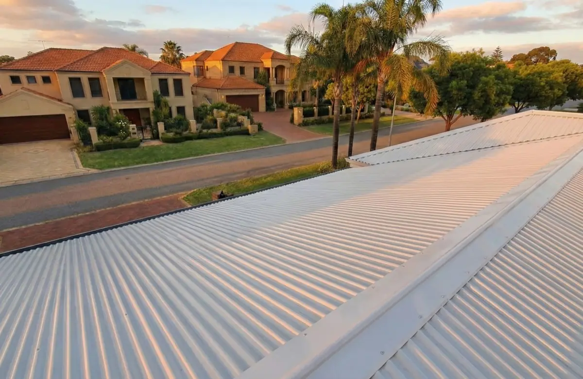 Clean Colorbond roof in Perth, ready to be protected